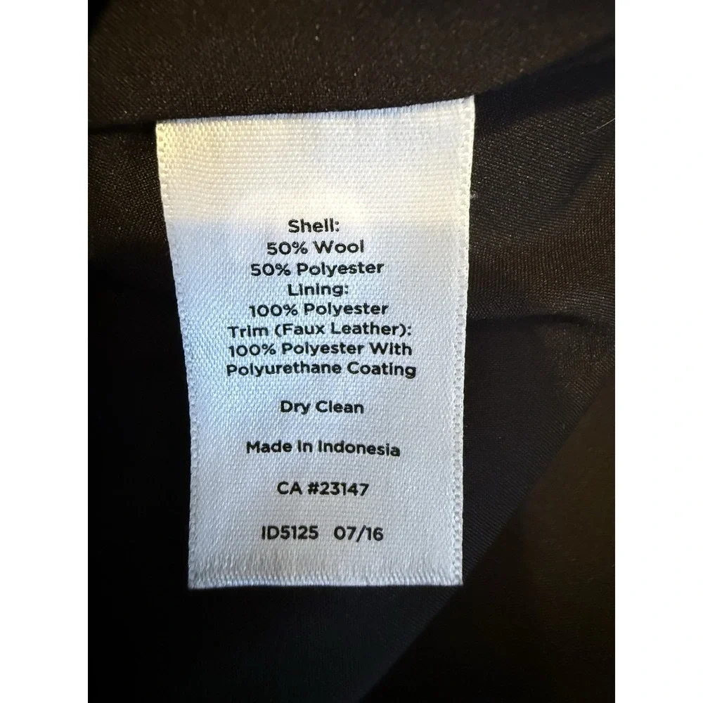 Talbots NEW Houndstooth Black White Wool Blend Pencil Skirt Size 10 NWOT